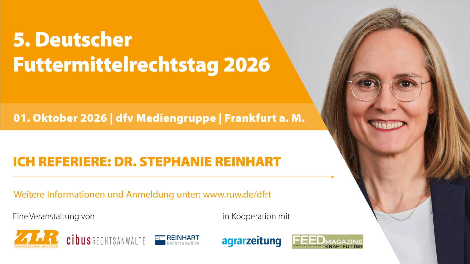 5. Deutscher Futtermittelrechtstag 2026 – Dr. Stephanie Reinhart